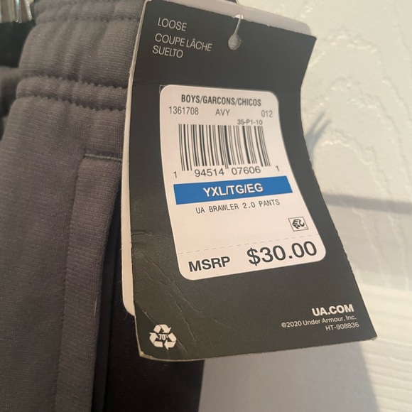 Boys Under Armour Casual Pants. - Picture 3 of 3